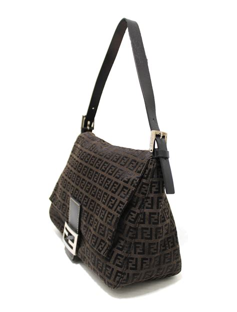 fendi brown baguette bag|genuine Fendi baguette.